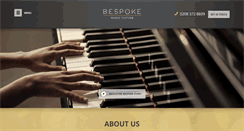 Desktop Screenshot of bespokemusictuition.com